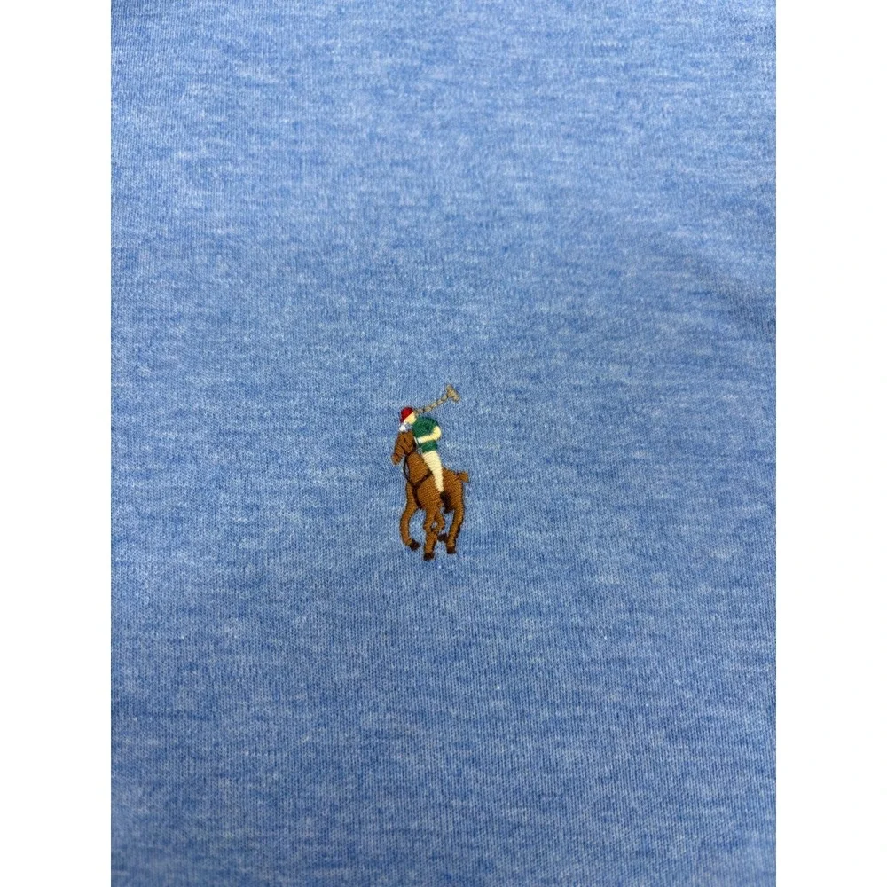 Polo Ralph Lauren Mens Classic Fit Short Sleeve Polo Shirt Blue Heather Medium
